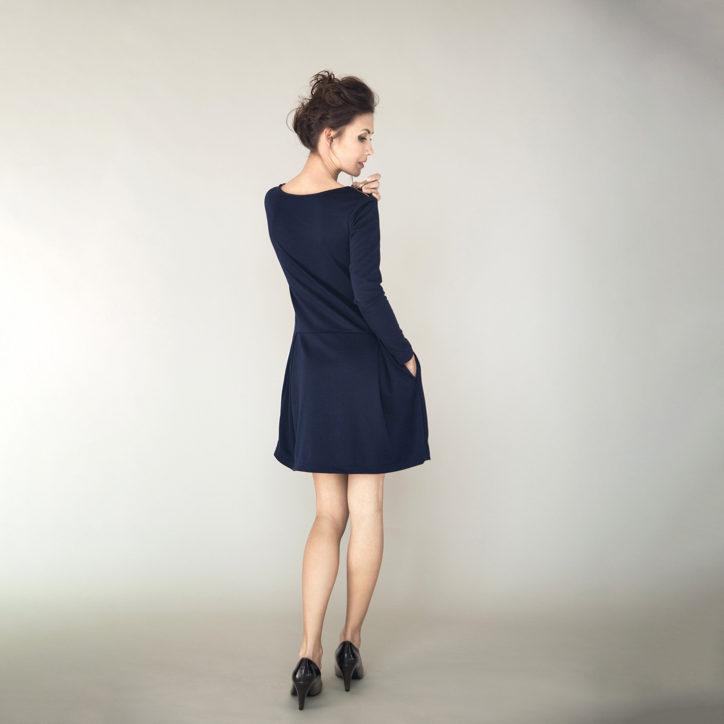 Abito SOFIA con tasche, Verde, XS